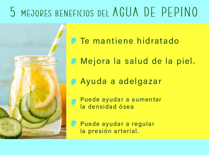 - Los 9 Principales Beneficios Para La Salud Del Agua De Pepino